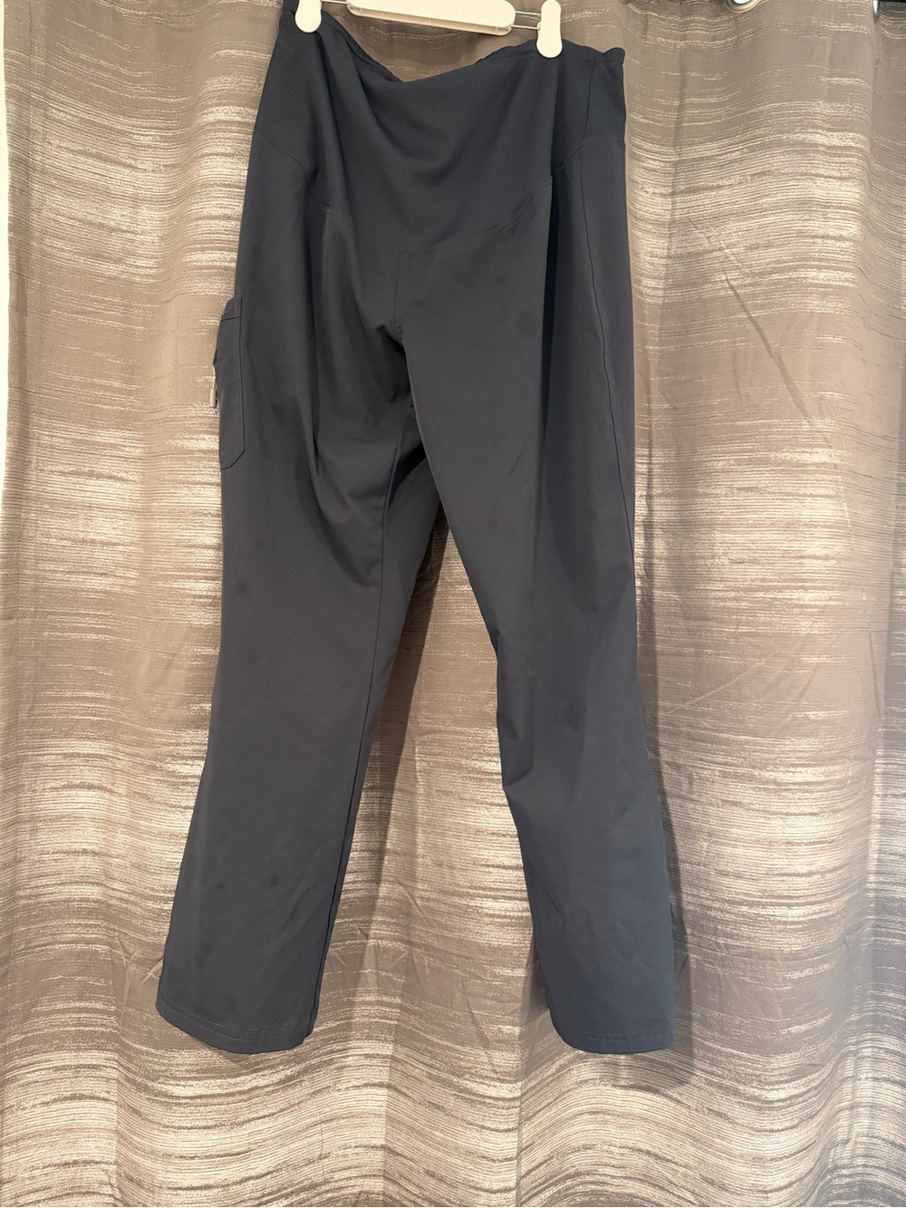 aerie Maternity Bootcut Cargo Pants in Charcoal - Picture 2 of 7